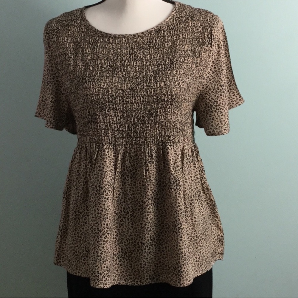 Leopard print top